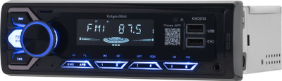 Radio makine Kruger&amp;Matz KM2014, 1DIN, USB Bluetooth, e zezë