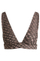Bikini të sipërme HUGO BOSS Monogram Jacquard, kafe