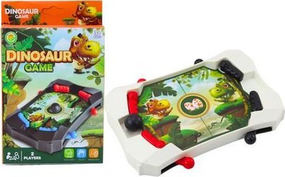 Loja arcade LEAN TOYS Mini Game Dinosaur Ball, e vogël, e bardhë