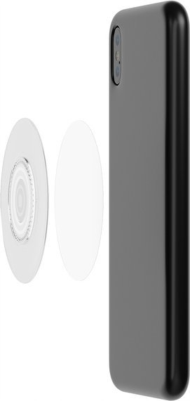 Patch universal për telefon Fidlock Vacuum Uni, me ngjitës M3, transparent