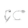 Vathё Brilio Silver Hoop 431 001 02803 04