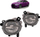Set drita mjegulle LED BMW F30 F31 F20 F21 F32 F33 F36, 2 copë, xham transparent, të zeza
