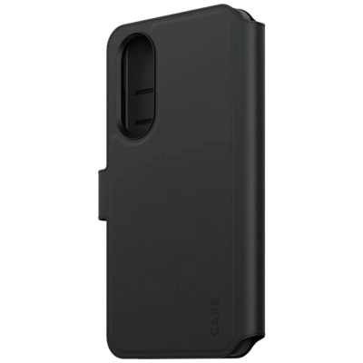 <![CDATA[Kopertinë telefoni PanzerGlass CARE by Feature Case Tango, portofol 2-n-1, Qi kompatibile, për Samsung S25 Edge, e zezë]]>