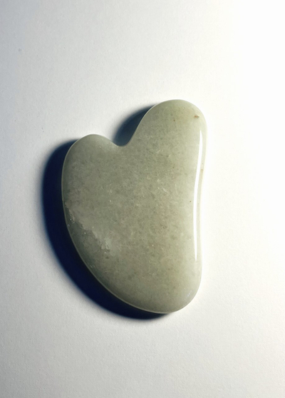 Gurë masazhues Gua'sha Aventurine, 7x4.5 cm, i hirtë