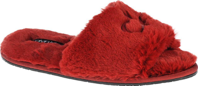 Pantofla shpie Calvin Klein HW0HW00634, me push, me gisht të hapur, burgundy