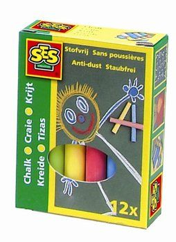 Shkumsa me ngjyra SES Non Dust, 12 copë