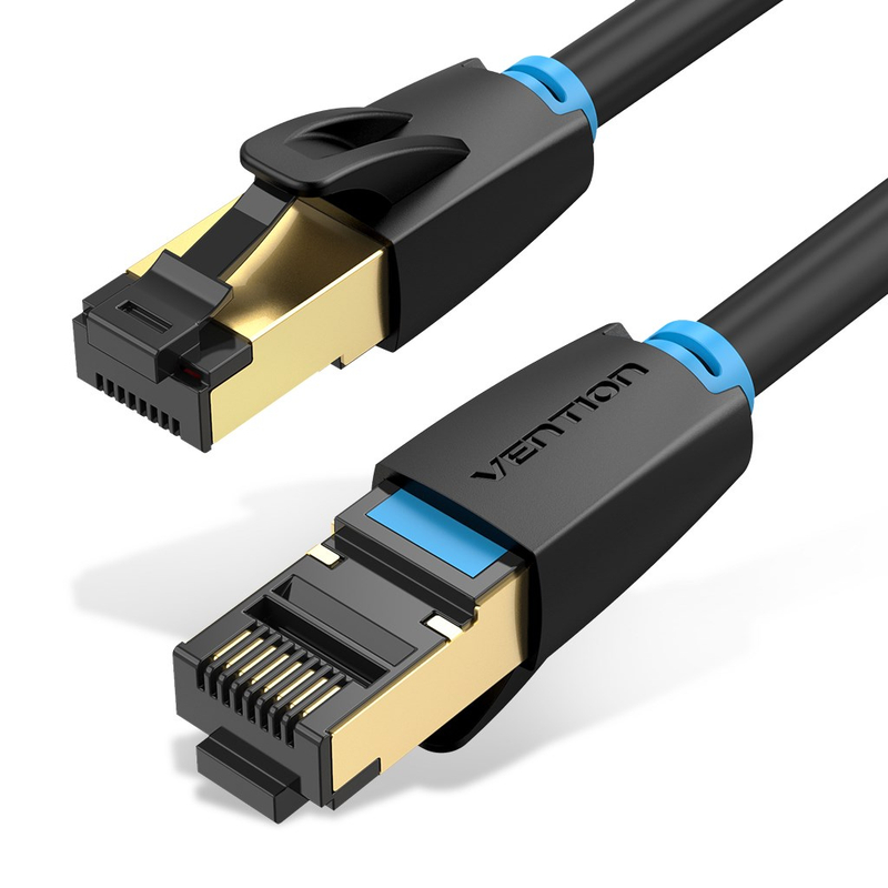 Kabllo rrjeti Vention Cat8 SSTP, 1m, RJ45, i zi