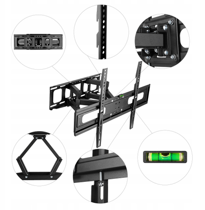 Mbajtëse muri për TV King Mount KG-1031, 32-85\", 50 kg, VESA 600x400, e zezë