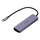 Përshtatës USB-C Unitek UHUB P5+, 4 porte USB-A, 12W, i hirtë