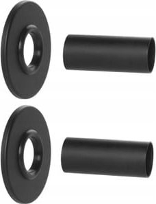 Set maskues për radiator Invena Black Concealing, rozeta çelik inox, i zi