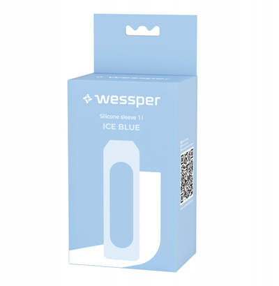 Mbulesë silikoni Wessper ActiveMax, për shishe 1L, e kaltër e çelët