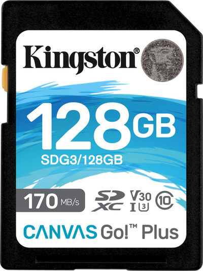 Kingston Canvas Go! мемориска картичка Plus SDXC, 128GB