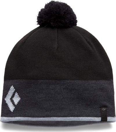 Kapelë dimri Black Diamond Olympus Beanie, akrilik, me pompon, e zezë