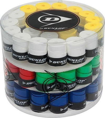 Overgrip për raketë paddle Dunlop Pdl Tour Dry, thithje e lartë djersë, shumërezistent, i bardhë