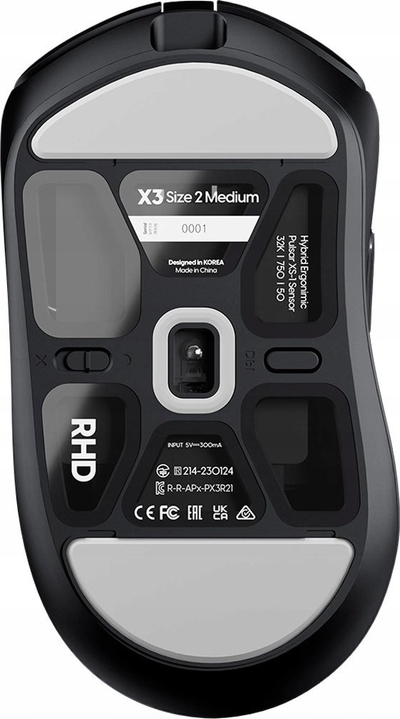 Maus lojrash Pulsar X3 Wireless, 32000 DPI, shumë i lehtë 55g, i zi