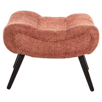 Stol-këmbëmbajtës Kemba 68x58x40Hcm (HM9606.02), rozë/ zezë