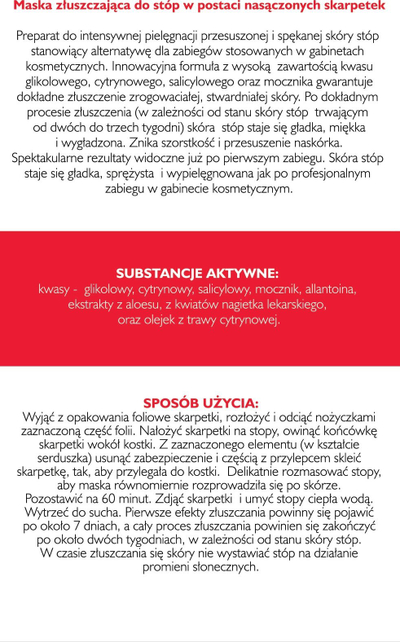 Çorape eksfoliuese LC Plus, 1 palë, me aloe vera, të bardha