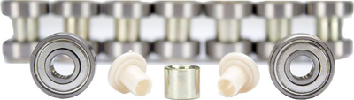 Kushineta skateboard Spare Parts 52PP, ABEC 3, set 16 copë, ngjyrë argjendt