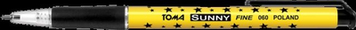 Комплет автоматски пенкала Toma Sunny Stars, 0.7mm, црно мастило, 20 парчиња