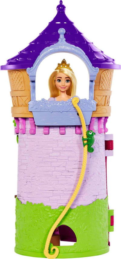 Set loje MGA Disney Princess Rapunzel Tower, me kukull Rapunzel, me kështjellë, shumëngjyrësh