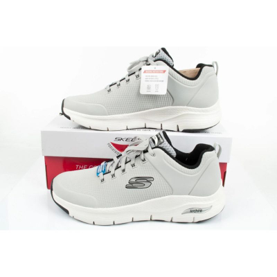 Atlete Skechers Arch Fit Titan, me mbështetje te harku, rrjetë e ajrosme, gri