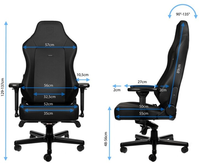 Karrige Noblechairs HERO Black Edition, e zezë
