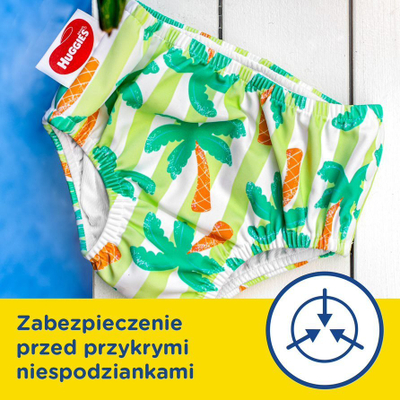 Pelenë noti Huggies Little Swimmers Reusable Tropical, madhësia 3-4, 11-14 kg, shumëngjyrëshe