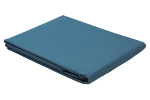 Çarçaf me llastik STANDARD sateen, 90x200+30 cm, pambuk 100%, blu “storm”