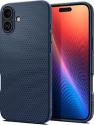 Mbulesë telefoni Spigen Liquid Air për iPhone 16 Plus, mbrojtje ushtarake, blu navy