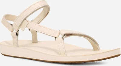 Sandale për gra Teva Original Universal Slim Lea, madhësia 9, lëkurë, ngjyrë bezhë