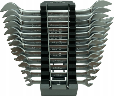 Set çelësa të hapur Wiha, 12 copë, 6–32 mm, krom vanadium