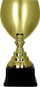 Kupë metalike Gold 2090C, 38cm, bazë 160mm, ngjyrë ari