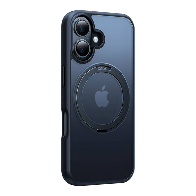 Mbulesë telefoni Torras Ostand Pro për iPhone 16 Plus, me magnet, e zezë