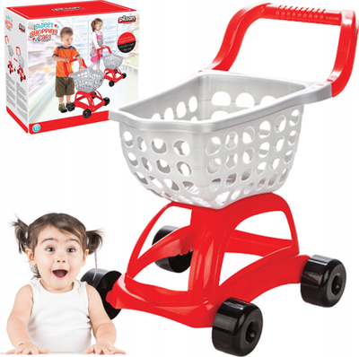 Karrocë loje për fëmijë Shopping Cart Ride-on, plastike, 47cm, shumëngjyrëshe
