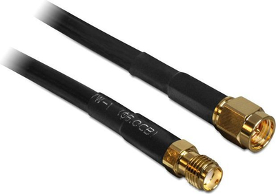 Kabllo antene Delock (F), 10 m, e zezë