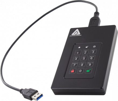Hard disk i jashtëm Apricorn Aegis Fortress L3 AFL3, 5TB, USB 3.1, i zi