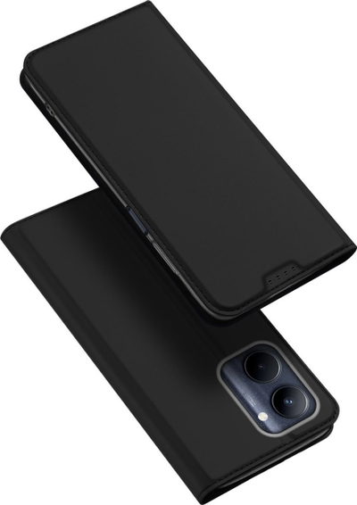 Këllëf telefoni Dux Ducis Skin Pro për Realme C33, tip libër, me xhep karte, i zi