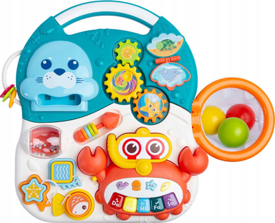 Ecës edhe tavolinë loje TOYZ Spark 2 në 1, për kalamaj 12m+, gri