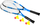 Set Spokey BUGY - Badminton, 2 raketa + 3 topa + çantë