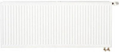 Radiator çeliku Termoteknik V33 600/1400, 3305W, me valvul termostatike, i bardhë