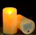 Qiri dekorativ LED Arti Casa Flameless, 7x16 cm, me bateri, ngjyrë krem