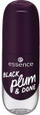 Llak xheli për thonj Essence Gel Nail Colour 84 Black Plum & Done, 8ml, vjollcë e errët