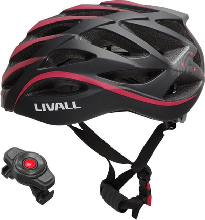 Паметна кацига Livall BH62 Neo, Bluetooth LED SOS, 55-61cm, црвено-црна