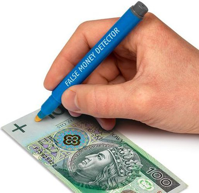 Marker detektues për para të falsifikuara Safescan 30, 1 copë, blu