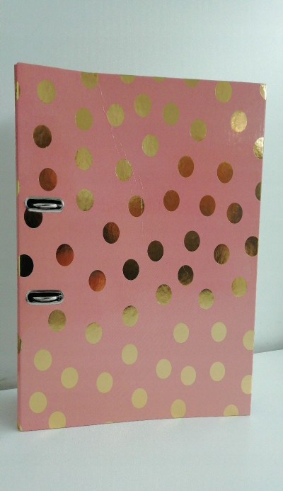 Dosje mekanike HEMA Lever Arch Fashion Style Dots, A4, shpinë 70mm, me ngjyra