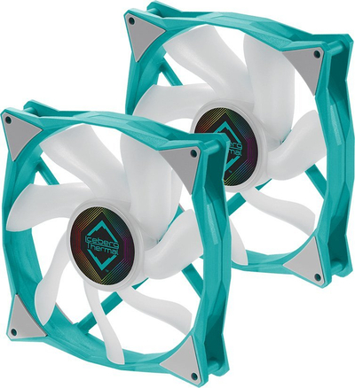 Ventilator kase Iceberg Thermal IceGALE ARGB, 140mm, set me 2 copë, ngjyrë teal