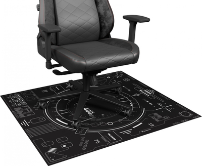Tapet mbrojtës për karrige gaming Genesis Tellur 400, katror 100 cm, i zi