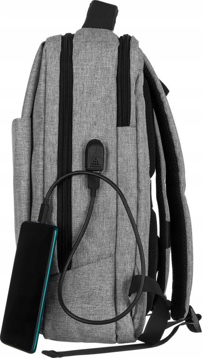 Ранец за лаптоп David Jones PC-038, 15", спортски, светло сив