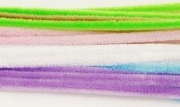 Shufra kreative Brewis Chenille Stems Pastel, 30 cm, 40 copë, shumëngjyrëshe