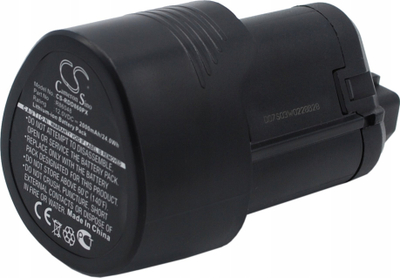Bateri zëvendsuese Cameron Sino CS RDD860PX, 2000mAh, 12V Li-ion, e zezë